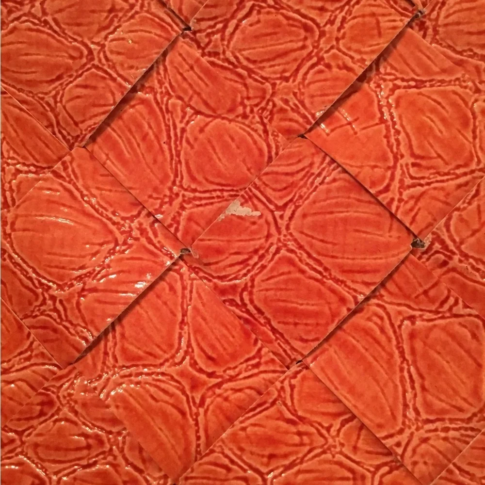 Braciano Orange Woven Shoulder Bag